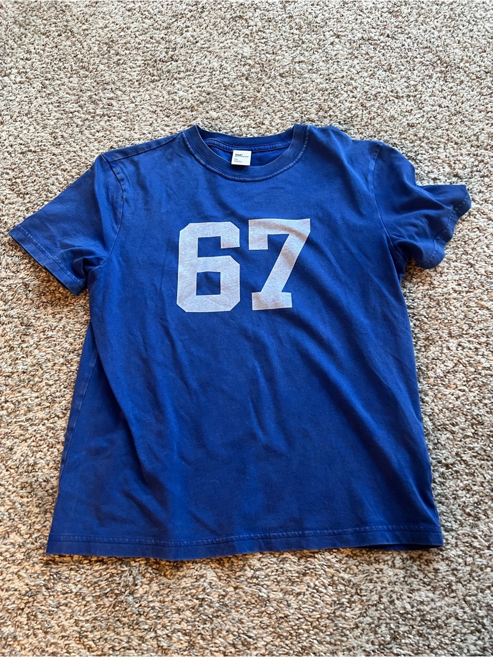 Aritzia TNA 67 blue tee